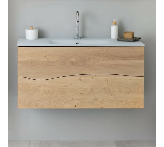 Мебель с системой push-to-open JACOB DELAFON Sherwood натуральный дуб, 100 см., 2 ящика EB1833RU-P6 00000090982