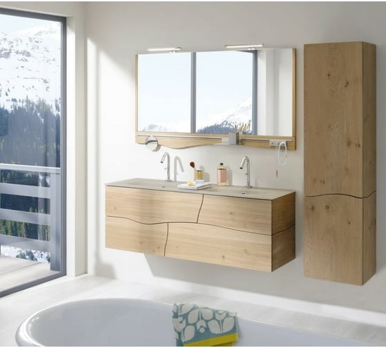 Мебель с системой push-to-open JACOB DELAFON Sherwood состаренный дуб, 100 см., 2 ящика EB1833RU-P13 00000090985