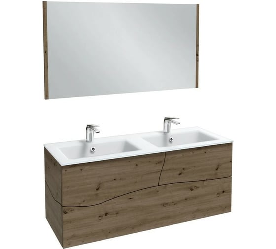 Мебель с системой push-to-open JACOB DELAFON Sherwood состаренный дуб, 120 см., 3 ящика EB1834RU-P13 00000090986
