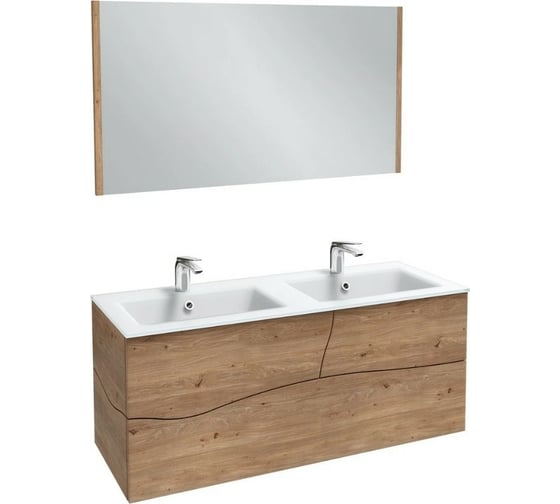 Мебель с системой push-to-open JACOB DELAFON Sherwood натуральный дуб, 120 см., 3 ящика EB1834RU-P6 00000090983