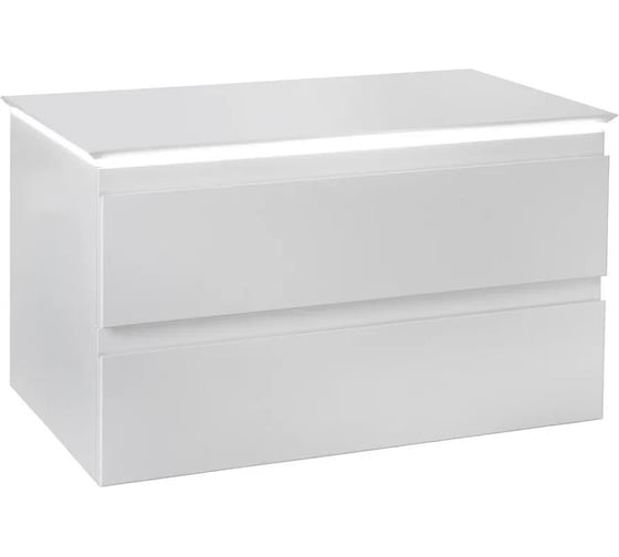 Тумба со столешницей JACOB DELAFON Madeleine 100 см., цвет блестящий белый EB2084-J5 00000091801