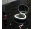 Зеркало с LED подсветкой Camelion складное, 1х/5х, двойное, 2хCR2032, белый M147-SL C01 13002 5