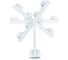 Зеркало с LED подсветкой Camelion 1х, белое, регулировка яркости и цветовой температуры, с доп.зеркалом M283-DL C01 7xCamelion 13004 5