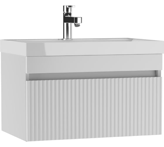 Тумба подвесная под умывальник Айсберг UNIT 70 Бриз с одним ящиком В1 DB3003T 1
