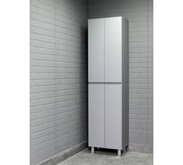 Пенал напольный Домино Graffo 50 без ящика светло-серый матовый DGr2424P