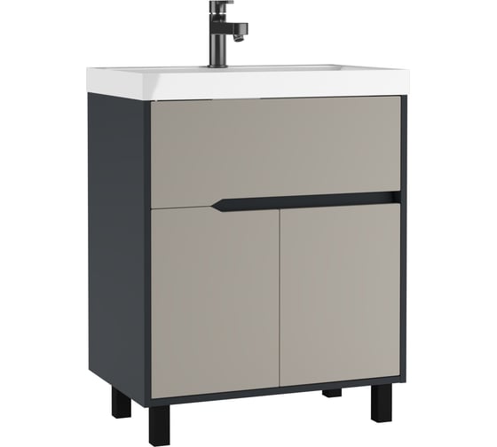 Тумба под умывальник Домино UNIT 70 Karat Серый тауп В1 DK3217T 1