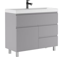 Тумба под умывальник Домино Bazis 100 Graffo светло-серый матовый В3 DGr2412T