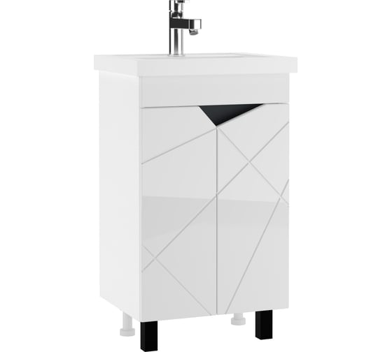 Тумба под умывальник Домино Фостер 50 Vector без ящика DV6615T 1