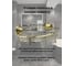 Угловая полка Bath Plus BRONX gold металл BXG-65709A 3