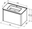 Тумба ALLEN BRAU 1.370013.CGM GRAVITY 80, 1 ящ., олива матовый (346165) 00346165 3