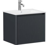 Тумба ALLEN BRAU 1.370016.AM GRAVITY 60, 1 ящ. с фрез., антрацит матовый (346185) 00346185