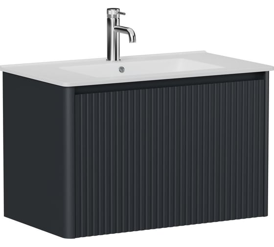 Тумба ALLEN BRAU 1.370017.AM GRAVITY 80, 1 ящик с фрез., антрацит матовый (346191) 00346191 1