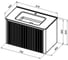 Тумба ALLEN BRAU 1.370017.CGM GRAVITY 80, 1 ящ. с фрез., олива матовый (346189) 00346189 3