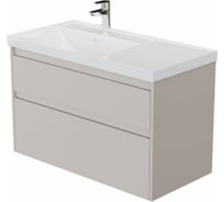 Тумба Aquanet Nova Lite 2.0 100 L 2 ящика, цвет бежевый (346327) 00346327