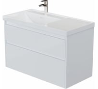 Тумба Aquanet Nova Lite 2.0 100 L 2 ящика, цвет белый глянец (346313) 00346313