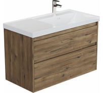 Тумба Aquanet Nova Lite 2.0 100 R 2 ящика, цвет дуб рустикальный (346319) 00346319