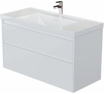 Тумба Aquanet Nova Lite 2.0 110 2 ящика, цвет белый глянец (346314) 00346314