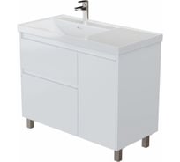 Тумба Aquanet Nova Lite 2.0 100 L напольная цв. белый глянец (346341) 00346341