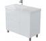 Тумба Aquanet Nova Lite 2.0 100 L напольная цв. белый глянец (346341) 00346341 1
