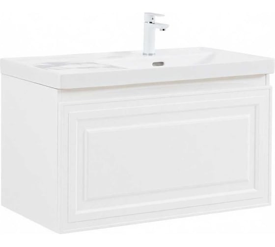 Тумба Aquanet Агата 90 1 ящик, цвет белый сатин (345482) 00345482 1