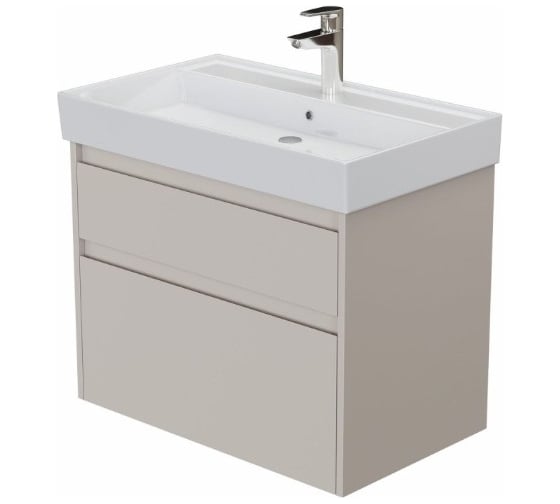 Тумба Aquanet Nova Lite 2.0 75 2 ящик, цвет бежевый (346323) 00346323 1