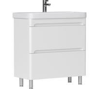 Тумба EQUIL Nice 80, напольная, 2 ящ., белая (под раковину 9595-80), tnNICE80.2Y-05