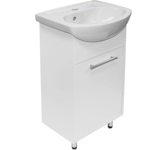 Тумба для ванной MIXLINE АлАн-45 белый под умывальник Уют-45 535684 1