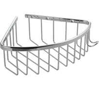 Полочка угловая САНАКС, овальная, одинарная, из нержавеющей стали, хром 75048