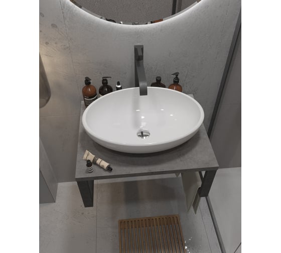 Столешница 1Marka GRUNGE LOFT 60 Бетон темно-серый Ц0000001585