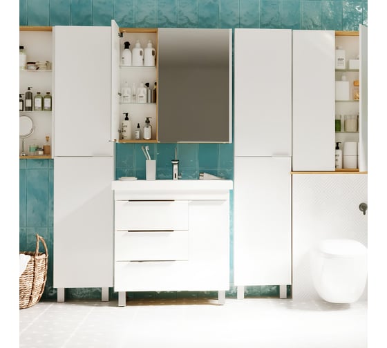 Зеркальный шкаф 1Marka Gaula 60 2д. White У92511