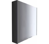 Зеркальный шкаф 1Marka Gaula 60 2д. Black У92541