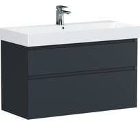 Тумба ALLEN BRAU 1.210027.AM INFINITY 100, 2 ящика, антрацит матовый (346301) 00346301