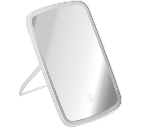 Зеркало косметическое настольное САНАКС с LED посветкой, сенсорное управление, корпус АБС пластик, цвет БЕЛЫЙ 75280 1