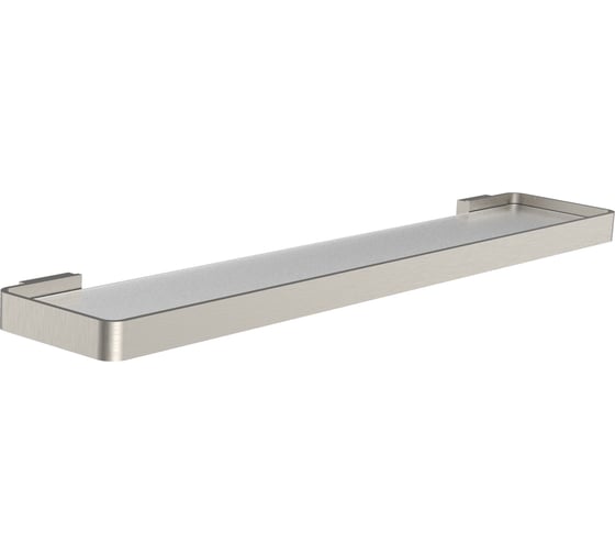 Стеклянная полка для ванной Wonzon & Woghand LOTTE Брашированный никель WW-8327A-BN 1