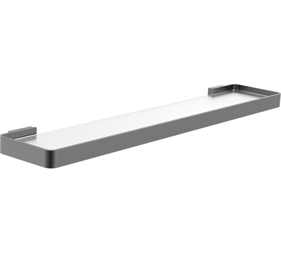 Стеклянная полка для ванной Wonzon & Woghand LOTTE Темный графит WW-8327A-BGM 1