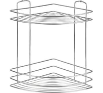 Полка угловая 2-ярусная Рыжий кот BASIC, хром 111175