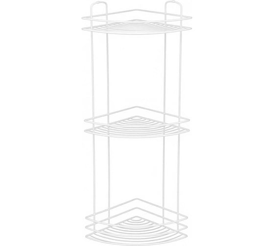 Полка угловая 3-ярусная Рыжий кот WHITE, белый 111179 1