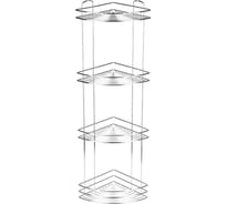 Полка угловая 4-ярусная Рыжий кот BASIC, хром 111181