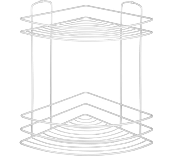 Полка угловая 2-ярусная Рыжий кот WHITE, белый 111176 1