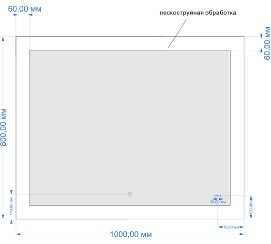 Зеркало Cersanit LED DESIGN 030 100 KN-LU-LED030100-d-Os