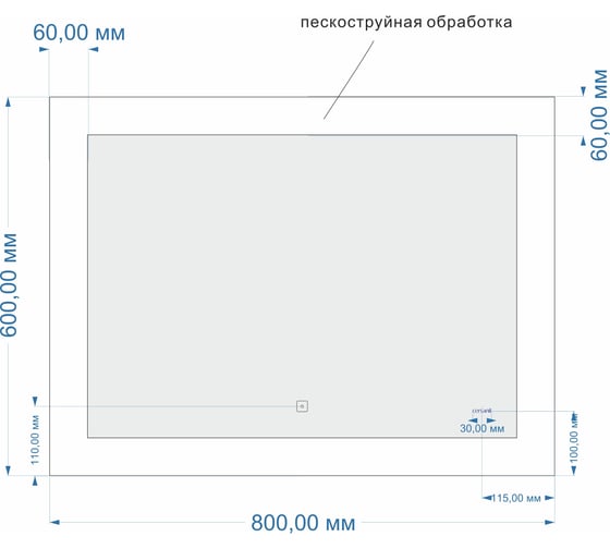Зеркало Cersanit DESIGN LED 030 80 KN-LU-LED03080-d-Os