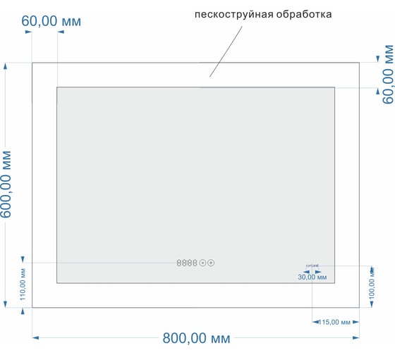 Зеркало Cersanit DESIGN LED 060 PRO 80 KN-LU-LED06080-p-Os