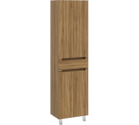 Шкаф-пенал RUVANN AQVI в ванную напольно/подвесной 50 Голд крафт Ш.AQVI-GK.П-50