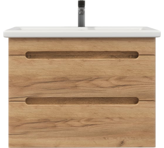 Тумба без раковины RUVANN AQVI 80 в ванную подвесная Голд крафт Т.AQVI-GK.П-80П 1