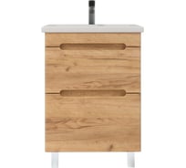 Тумба без раковины RUVANN AQVI 50 в ванную напольная Голд крафт Т.AQVI-GK.П-50Н