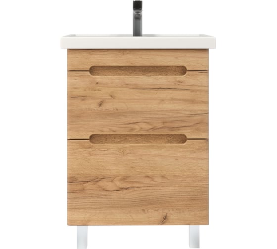 Тумба без раковины RUVANN AQVI 60 в ванную напольная Голд крафт Т.AQVI-GK.П-60Н 1