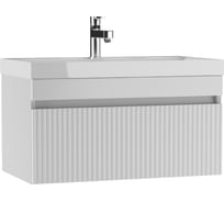 Тумба подвесная под умывальник Айсберг UNIT 80 Бриз с одним ящиком В1 DB3006T