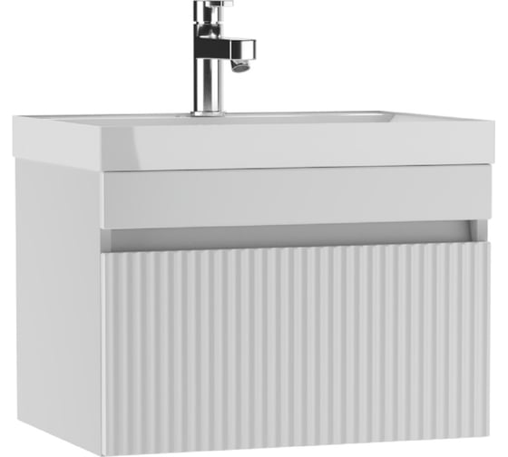 Тумба подвесная под умывальник Айсберг UNIT 60 Бриз с одним ящиком В1 DB3001T 1