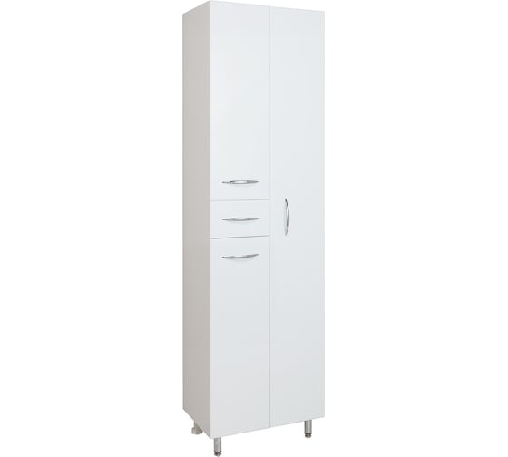 Пенал Onika Модерн 52 напольный, белый, с бельевой корзиной, правый 405209 1