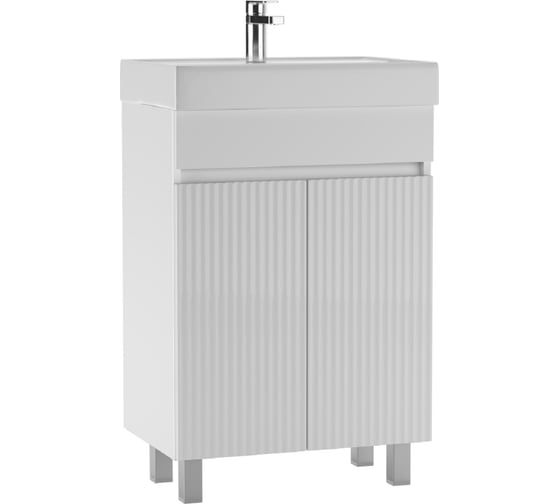 Тумба под умывальник Айсберг Фостер 60 Бриз без ящика DB3012T 1